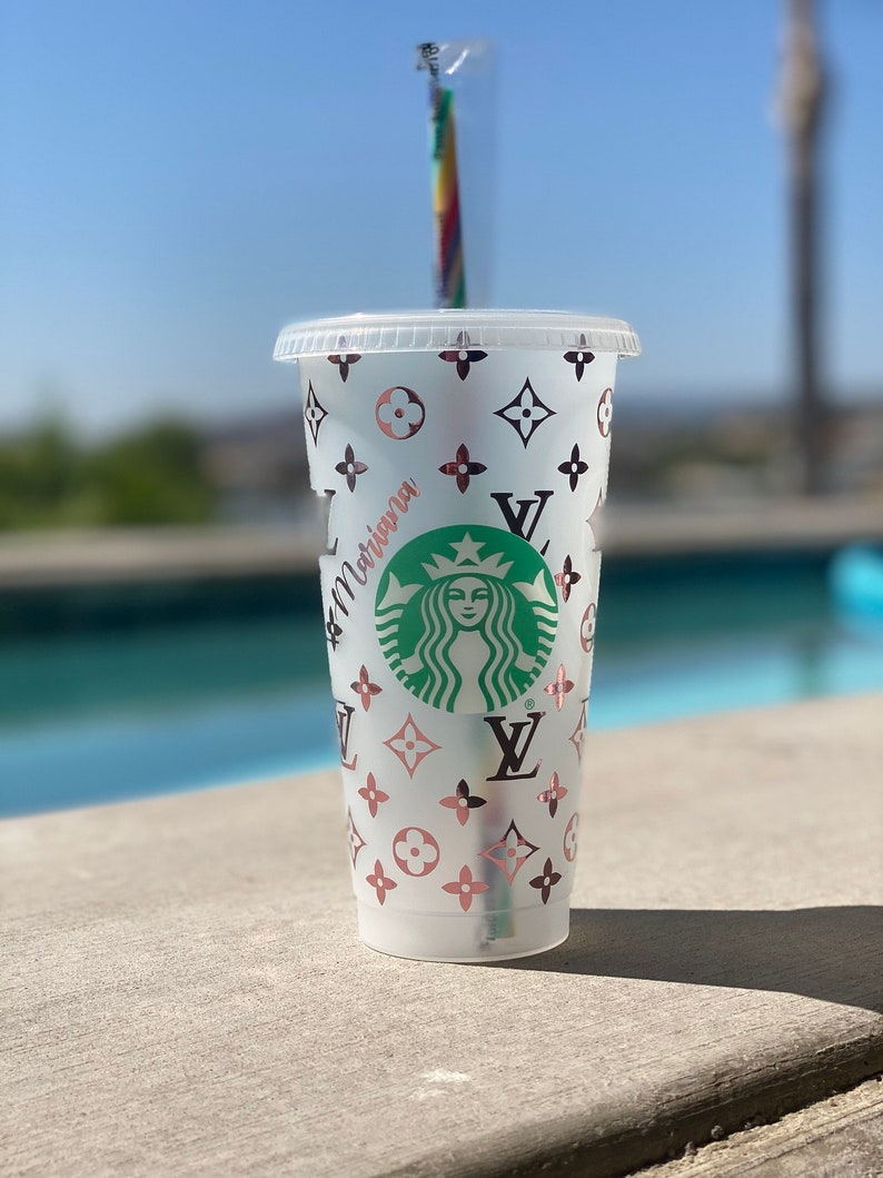 LV Personalized Starbucks Cold Cup image 0