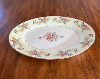 Vintage Thomas Bavaria Florabella Oval Serving Plate 13'' Vintage China