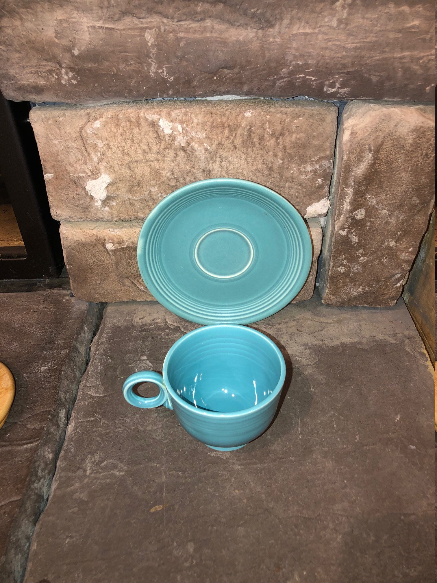 1937-1969: Vintage Fiesta-ware 3 Pc Turquoise Setting. - Etsy