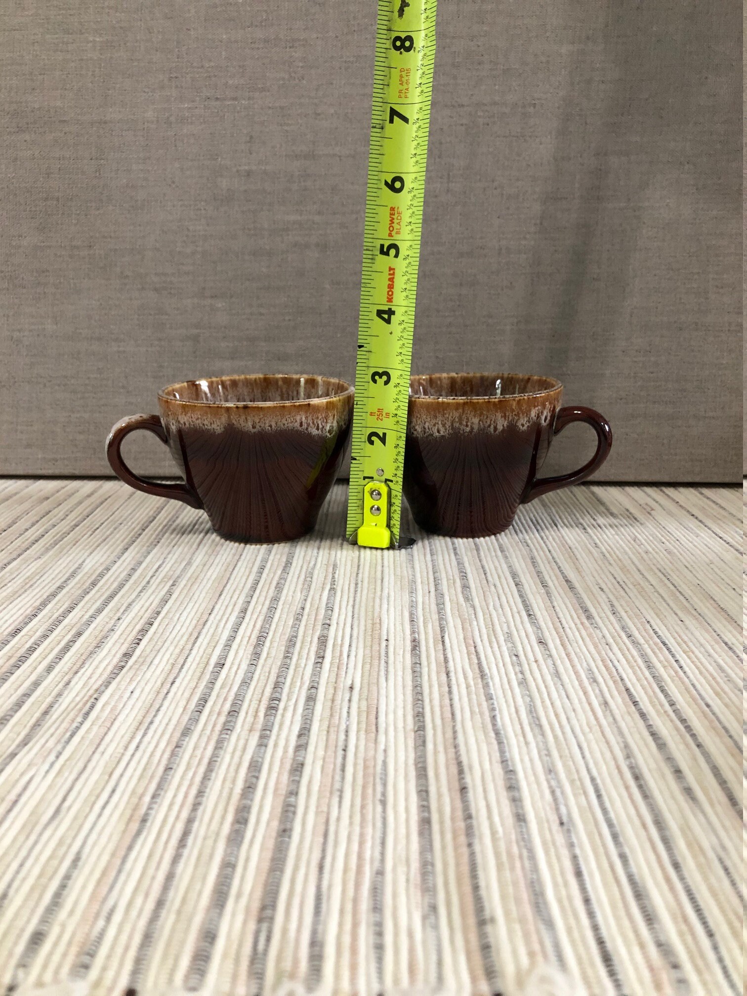 1960 Harker Quaker Maid Coffee Cup Set of 2 Rawhide Mid - Etsy