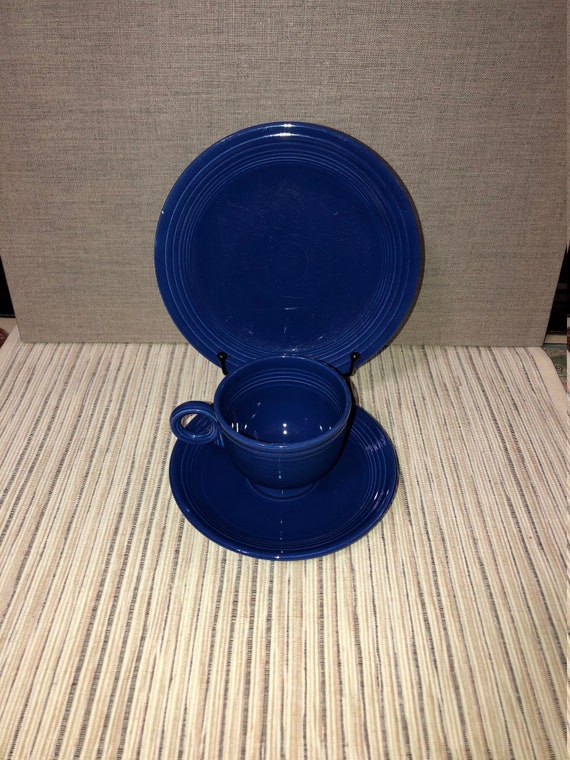 1936-1951, Vintage Fiesta-ware 3 Pc Cobalt Blue Setting. - Etsy Canada