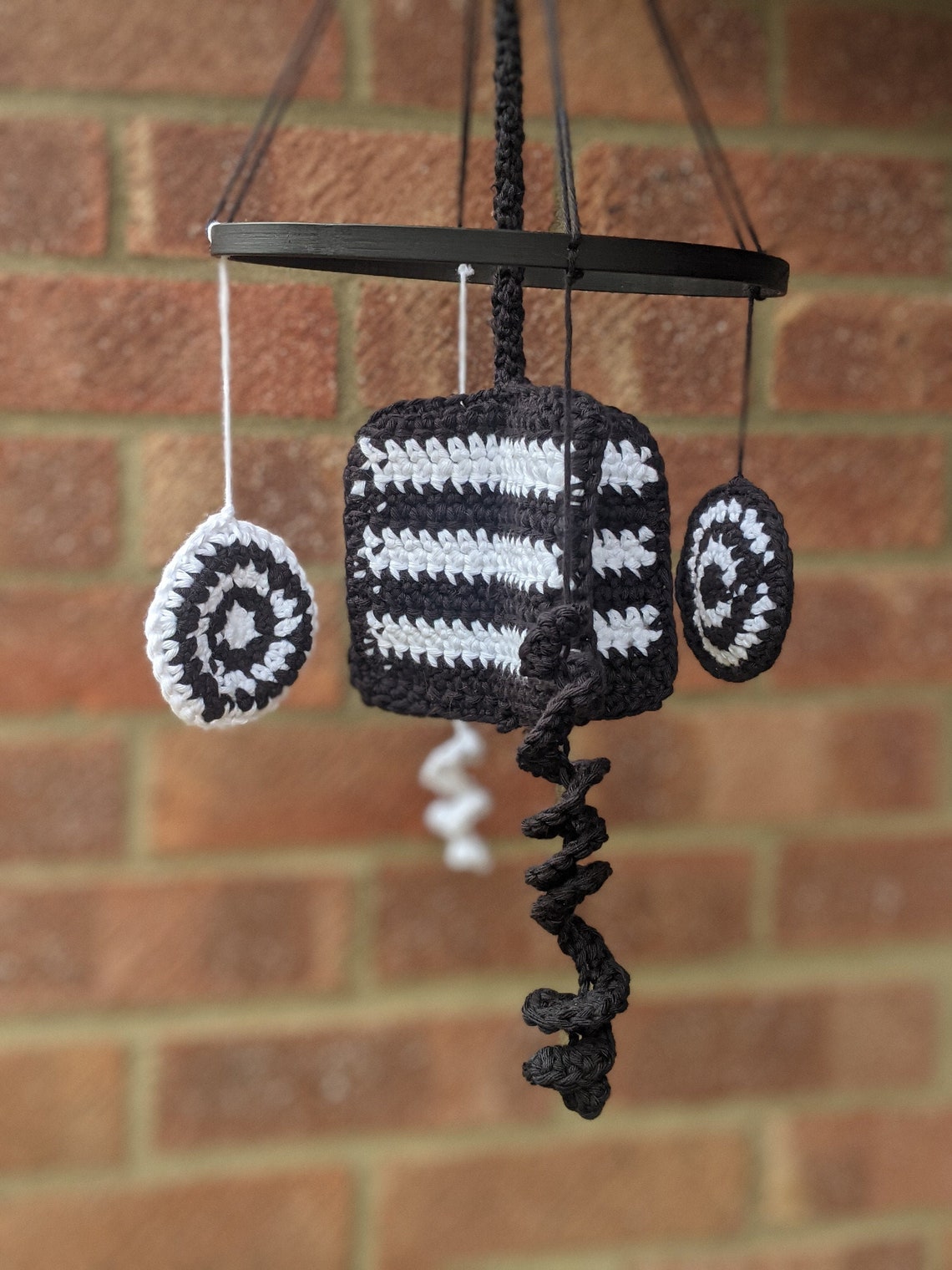 Black and White Baby Mobile Crochet Pattern PDF Etsy
