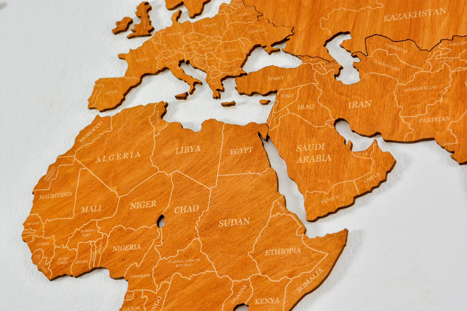 Weltkarte Holzwooden World Map Wooden Travel Push Pin Map Etsy