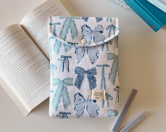 Juliet Book Sleeve | Paperback Book Cover For Romance Reader | Hardback Book Cover | Girly Fabric Book Sleeve | Blue Book Sleeve