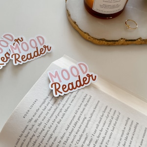 Mood Reader Sticker | Bookish Stickers | Kindle Stickers | Kindle Accessories | Kindle Girlie | Kobo Girlie | Stocking Stuffer For Reader