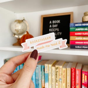 Bookstagram Made Me Read It Sticker | Bookstagram Stickers | Bookish Stickers | Kindle Stickers | Kindle Accessories | Kindle Girlie