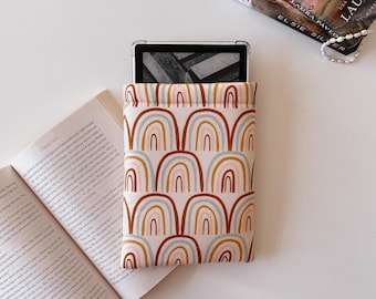 Rainbow Kindle Sleeve | E-Reader Sleeve | Gift For Book Lovers | Bookish Accessories | Reader Gifts | Bookish Gifts