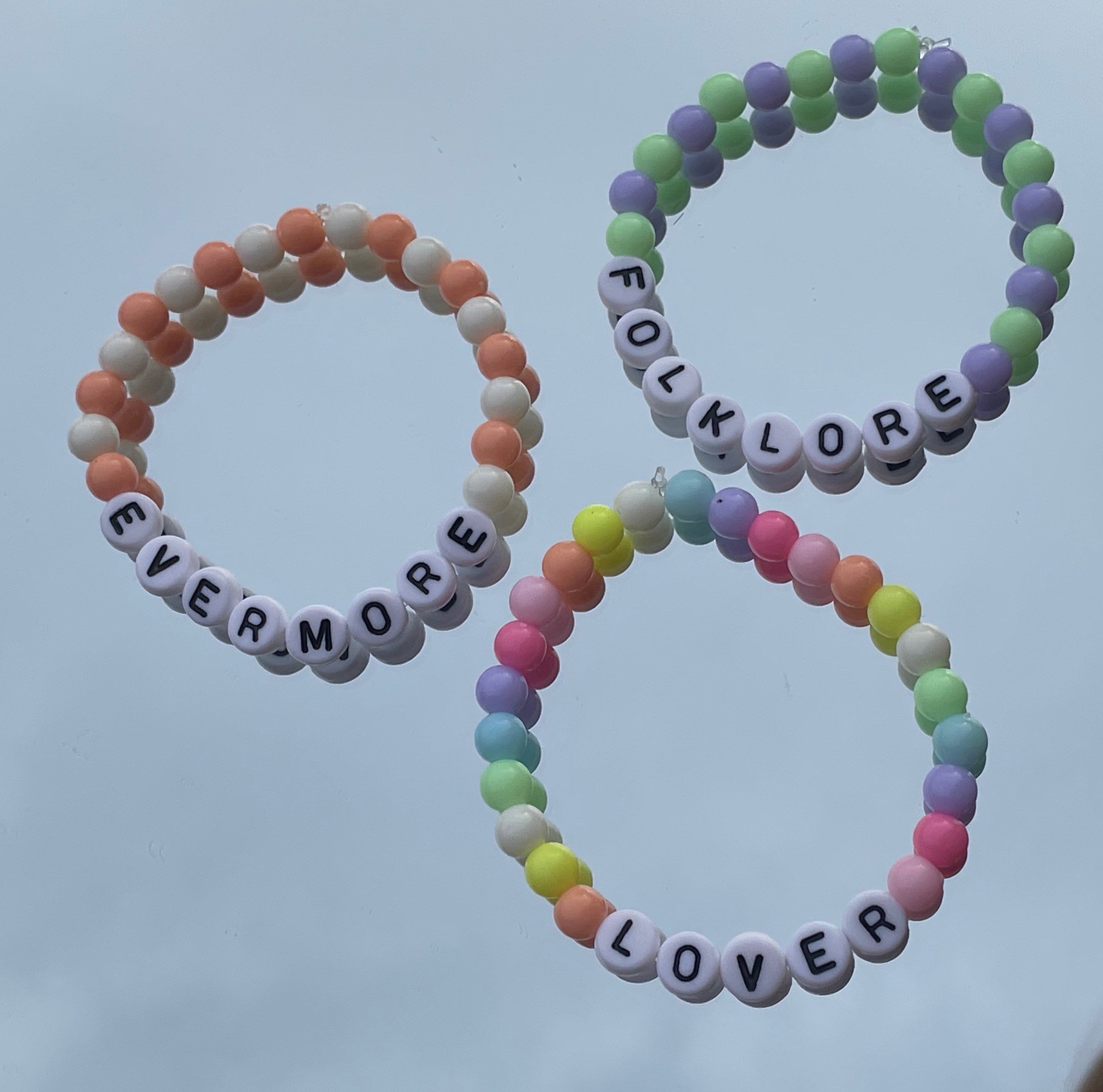 Beaded TAYLOR SWIFT Bracelets Collection of 3 Inspired by Etsy
