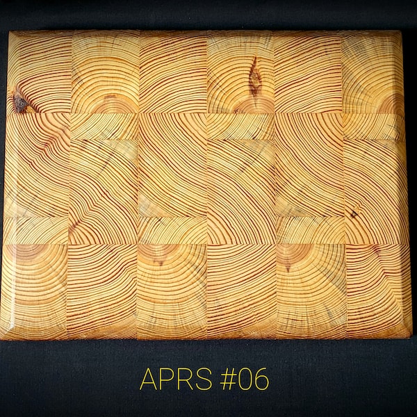 End Grain Heart Pine Butcher Block Etsy