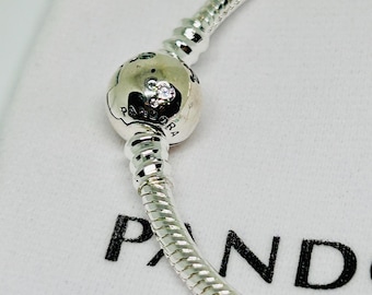 Pandora Disney Sparkling Mickey Snake Chain Bracelet