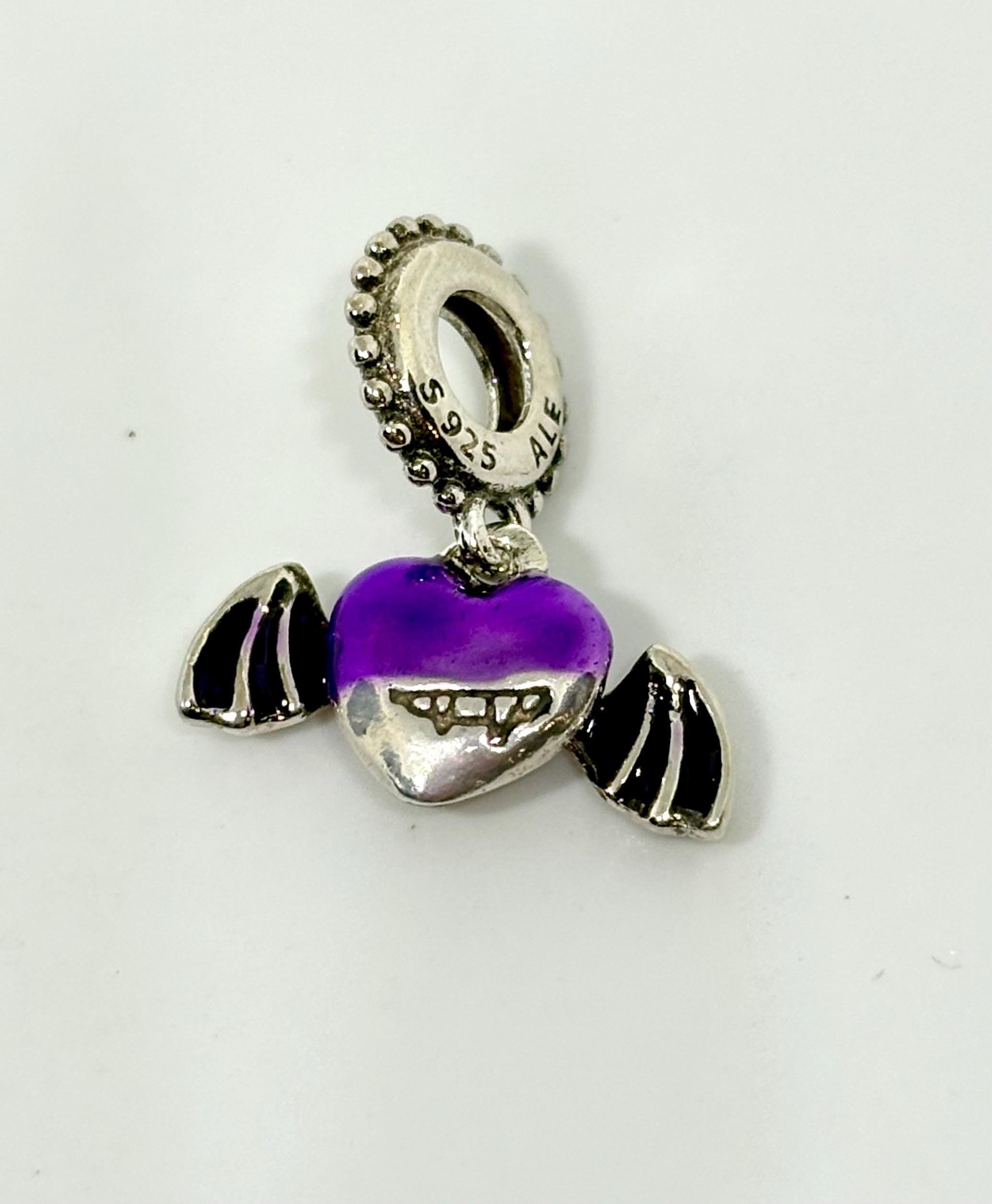 Pandora Purple Vampire Bat Charm New With Dust Bag 792290C01 - Etsy