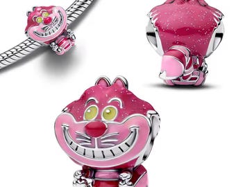 Pandora Disney Alice in Wonderland Cheshire Cat Charm Sterling