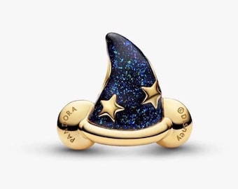 Pandora New Disney Mickey Mouse Sorcerer's Hat Charm 764207C01 New w Dust Bag.