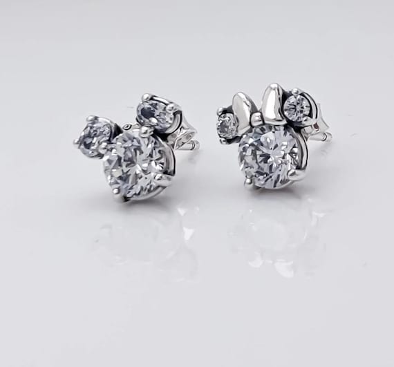 Mickey Mouse Earrings Pandora Mickey And Minnie Earrings NEW