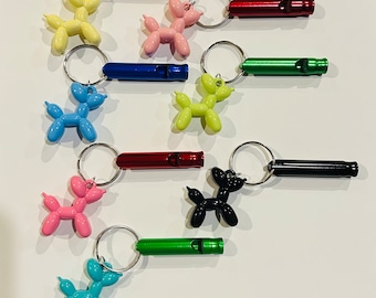 Key Chains Balloon Dog/Whistle
