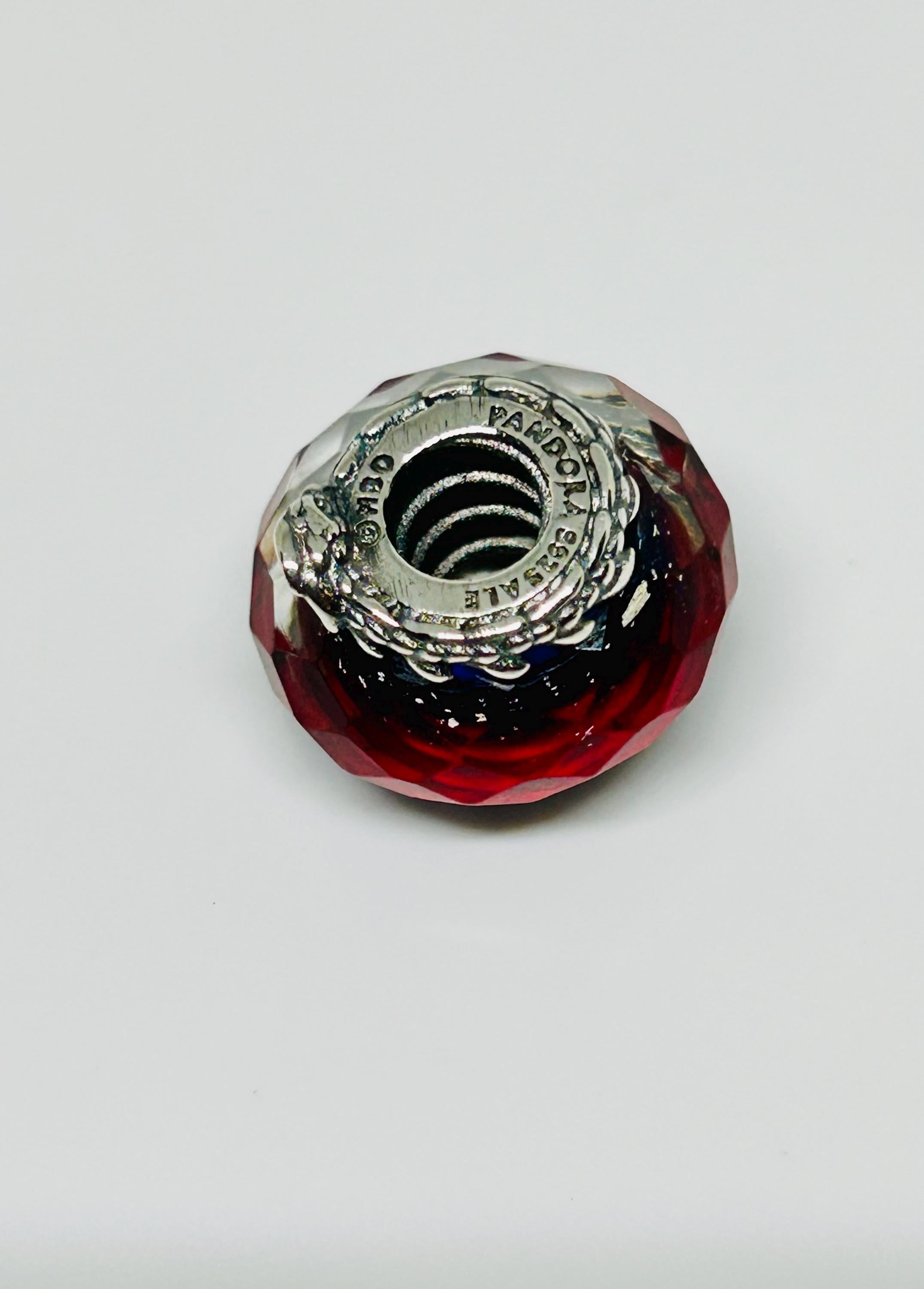 Pandora Game of Thrones Ice & Fire Dragons Dual Murano Glass Charm