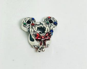 Pandora Disney Mickey Mouse Christmas Wreath Charm