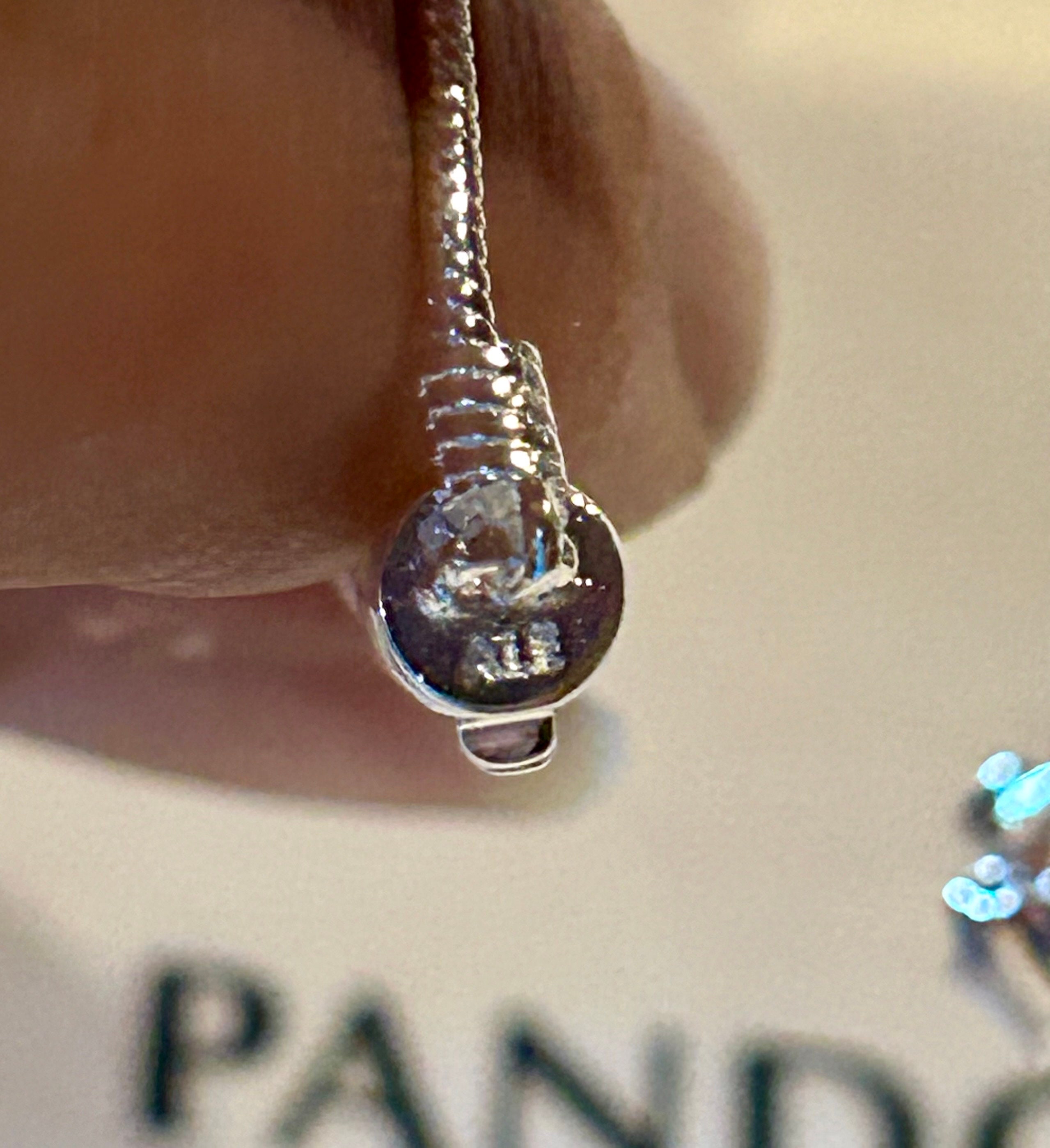 Pandora pavé star sliding bracelet Pandora Moments Pavé Star and Snake Chain Sliding Bracelet