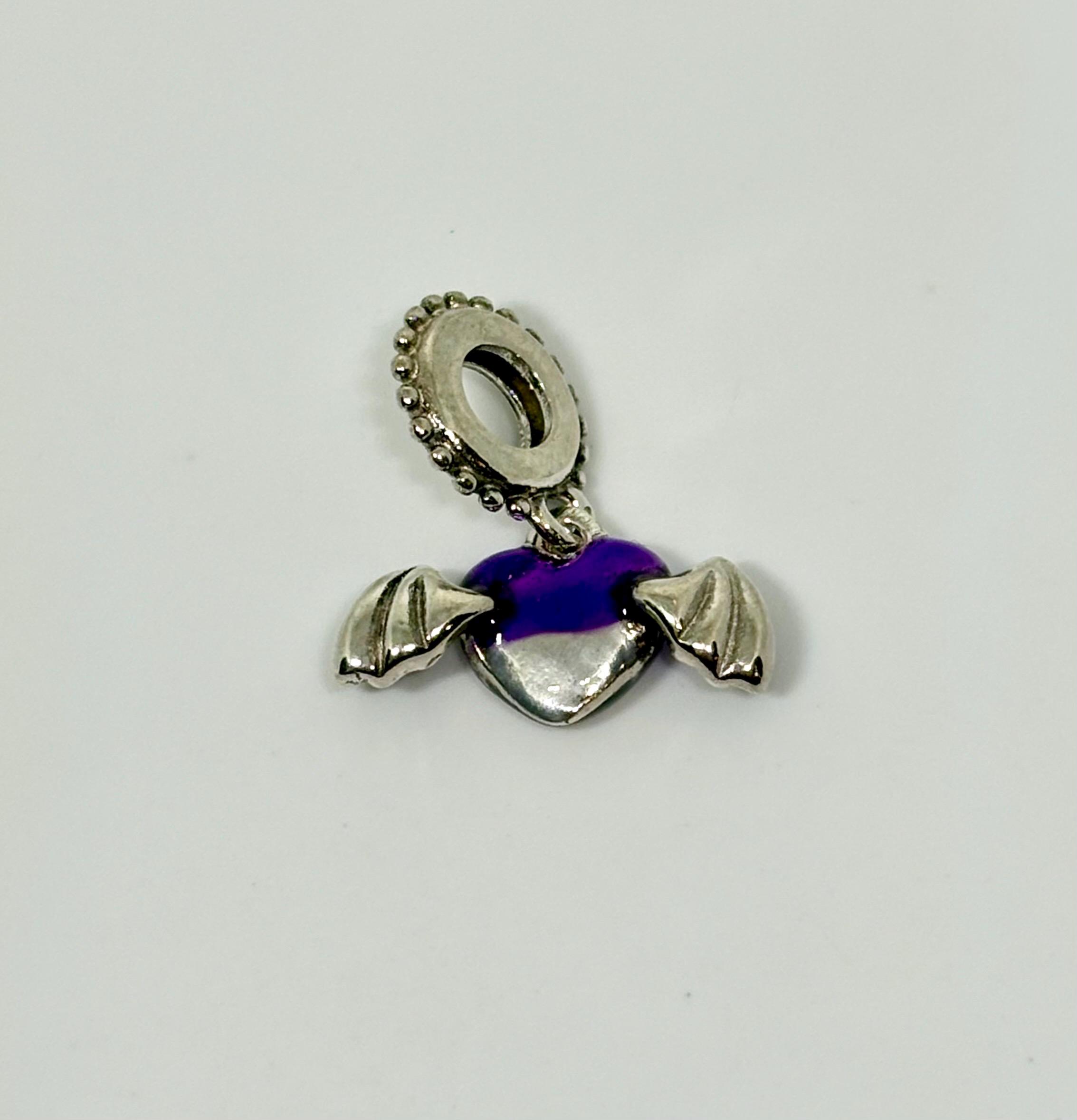 Pandora Purple Vampire Bat Charm New With Dust Bag 792290C01 - Etsy