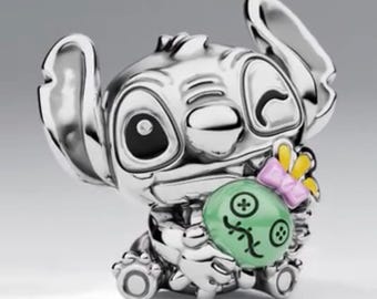 Pandora Disney Stitch & Scrump Charm 794554C01 With Dust Bag