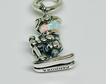 Sterling Silver Skier Charm
