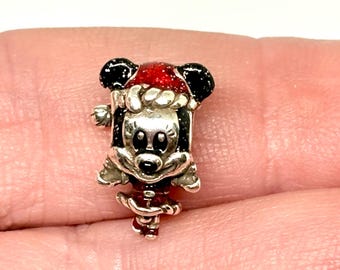 Pandora Disney Minnie Mouse Christmas charm new