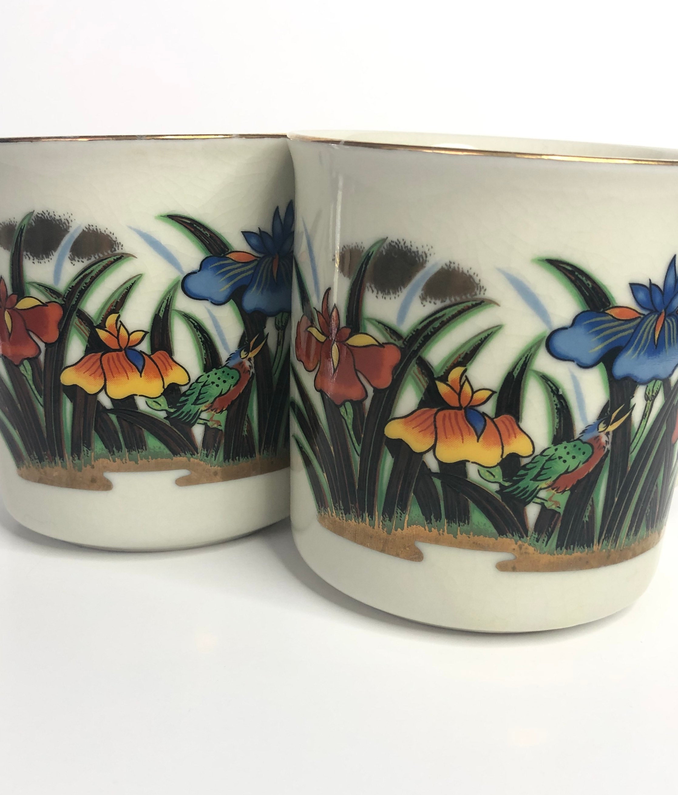 Set of 2 vintage pretty tea cups made in Japan Etsy