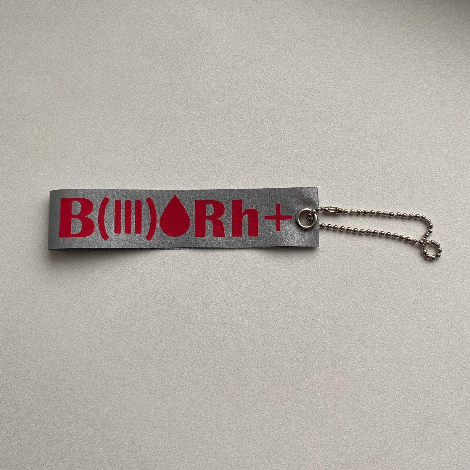 Blood Type Keychain Blood Group Keychain Light Reflecting Etsy Australia
