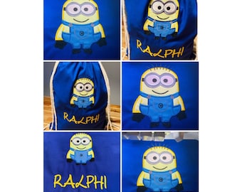 Bolsa de Educación Física Personalizada para Niños, Bolsa con Cordón, Mochila Escolar, Bolsa de Educación Física para la Escuela, Bolsa para Zapatos, Bolsa de Guardería, Bolsa de Uso Diario para Niños