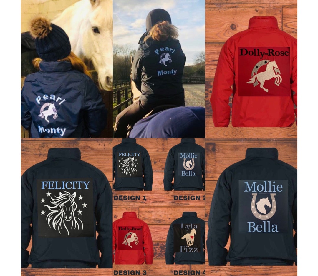 Customaized Riding Jacket Kids Horse Riding Coat, Riding Jacket, Personalised Kids Horse Ring ...