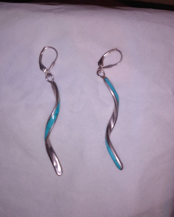 Native American ZUNI INLAY Earrings