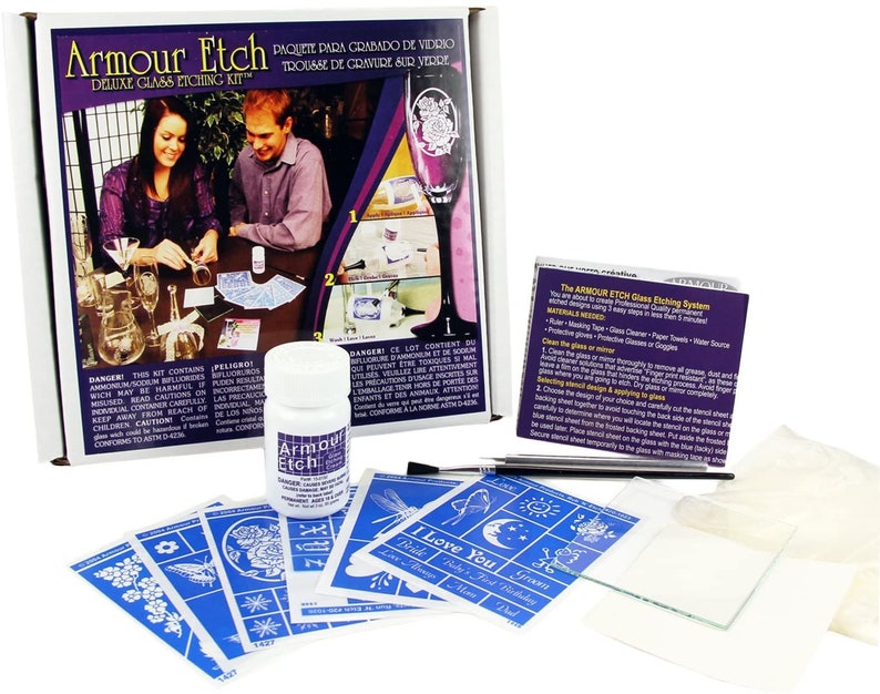 Armour Etch Glass Etching Delux Kit Etsy