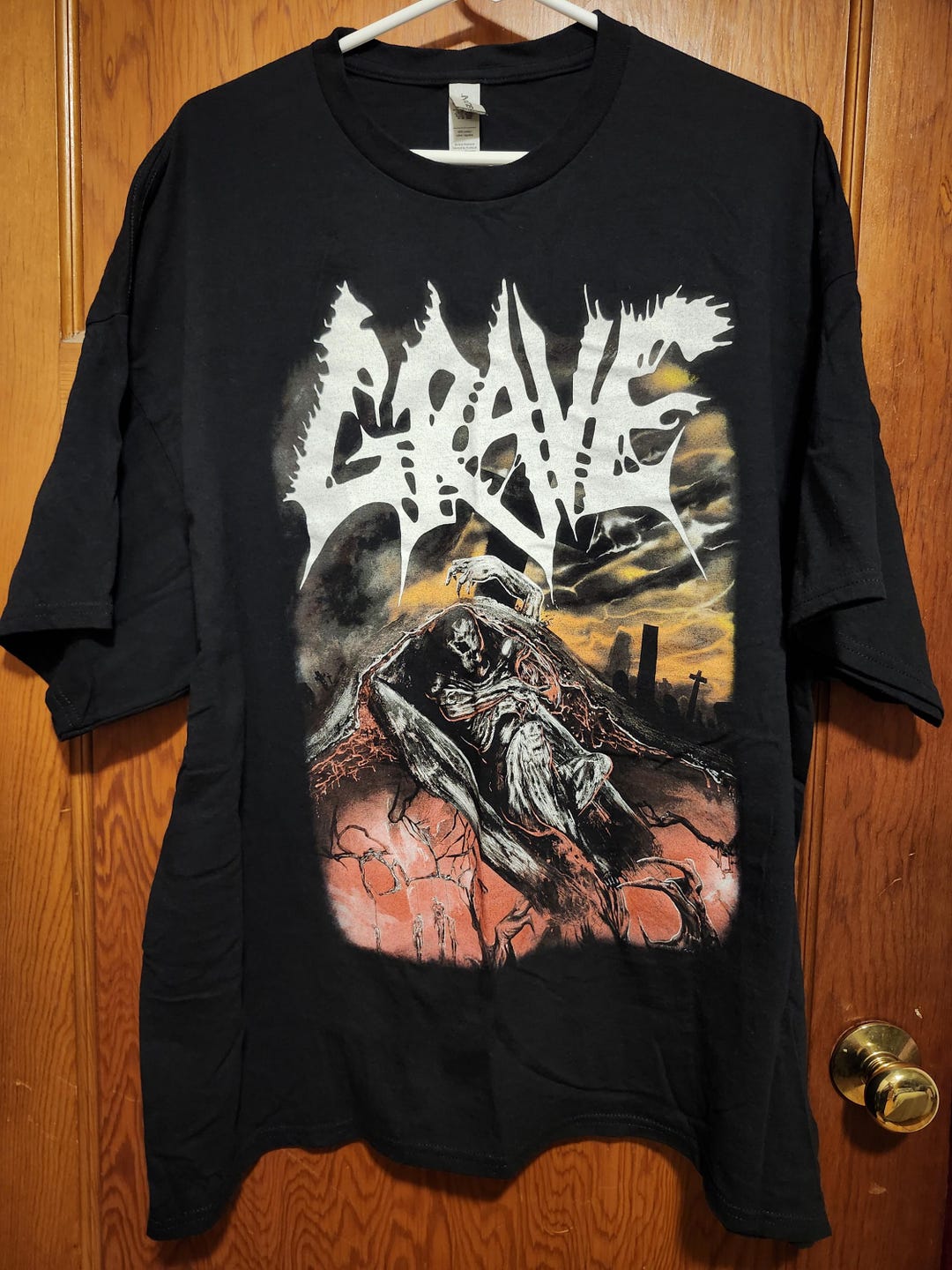 Razamataz Grave 'You'll Never See' Official Band T-Shirt - 100% Cotton Unisex Black Tee - View #8