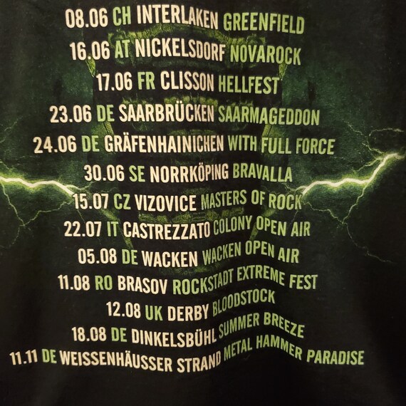 Kreator Hail To The Hordes European Tour T-Shirt.… - image 8