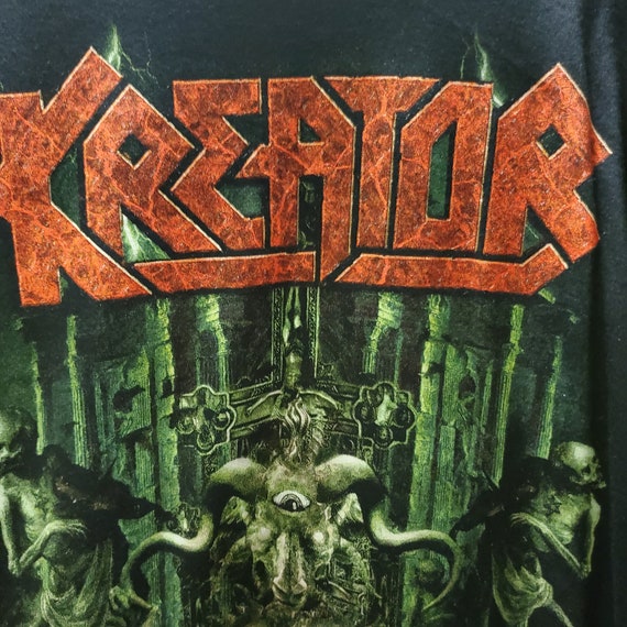 Kreator Hail to the Hordes European Tour T-shirt. Size Large