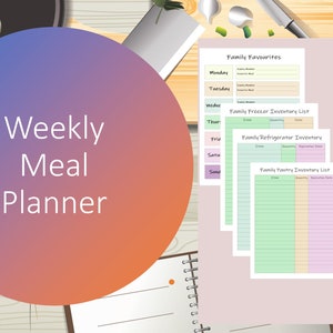 Weekly Meal Planner & Grocery List Printable PDF Meal Prep - Etsy