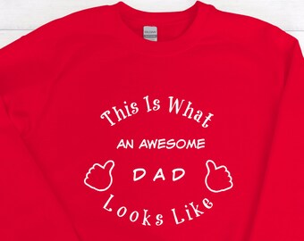 Funny Personalized Gift For Him Her and Everyone That Is Awesome Including You This Is What An Awesome Person Looks Like Unisex Sweatshirt