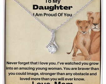Daughter From Mom - Braver Stronger - Alluring Beauty - First Period Gift