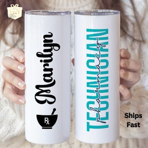 Pharmacist Gift, Pharmacy Technician Gift, Pharmacist Tumbler, Pharmacy Graduation Gift, PHARMD Gift, Personalized To Go Cup,  Pharm Student