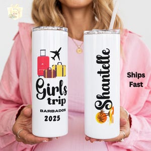 Personalized Girls Trip Tumbler: Ladies Weekend Getaway Vacation Gift