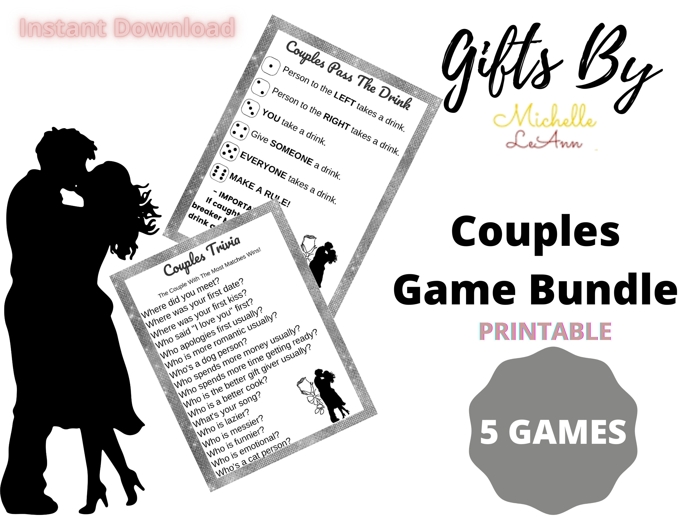 Couples Game Night: Printable Date Night Games Couples Game Night: Printable Date Night Games
