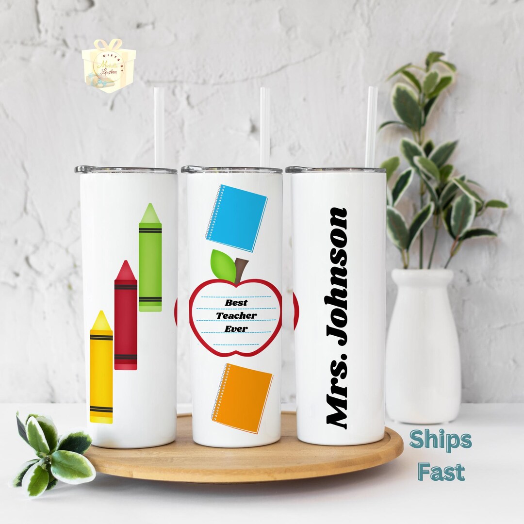 Personalized Teacher Tumbler: Custom Appreciation Gift - Etsy