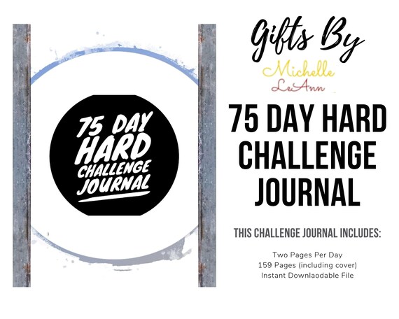 75 Hard Printable 75 Hard Journal 75 Day Challenge 75 Hard - Etsy