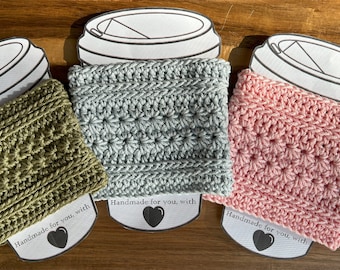 Crochet Coffee Cup Cozy | Drink Cozy | Coffee Sleeve