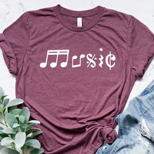 Music Shirt, Music Teacher Shirt, Music T shirt women, Music Lovers Gift, Musician Shirt, Music gifts for women, gifts for music lovers