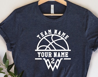 Personalized Basketball  Shirt, Custom Basketball Shirt,  Basketball Team Shirt, Family Basketball Shirt, Basketball Customized Shirt