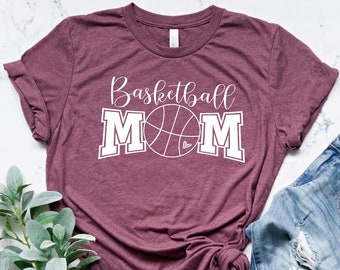 Basketball mom shirt, basketball mom tshirt, glitter basketball shirt, basketball lover shirt, basketball shirt gift, women basketball shirt