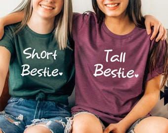 Best Friend shirts, Besties Matching Shirt, Tall bestie short bestie, Besty Matching shirts, Best friend personalized gift, Best friend gift