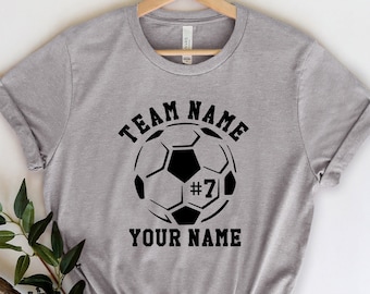 Personalized Soccer Shirt, Custom Soccer Shirt, Soccer custom shirt, Soccer Team Shirt, Custom Soccer tshirt, Custom team shirt, Soccer tees