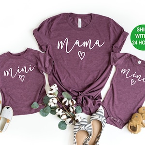 Mothers day shirt, Mama Mini Shirt, Matching mothers day shirt, Matching Family shirts, Matching Mommy and Me Shirts, Mothers day gift shirt